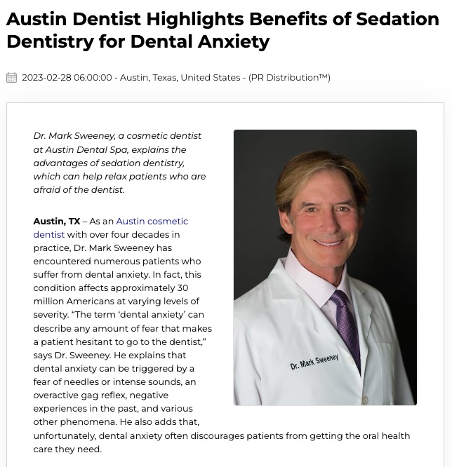 Austin Dentist on Sedation Dentistry for Dental Anxiety